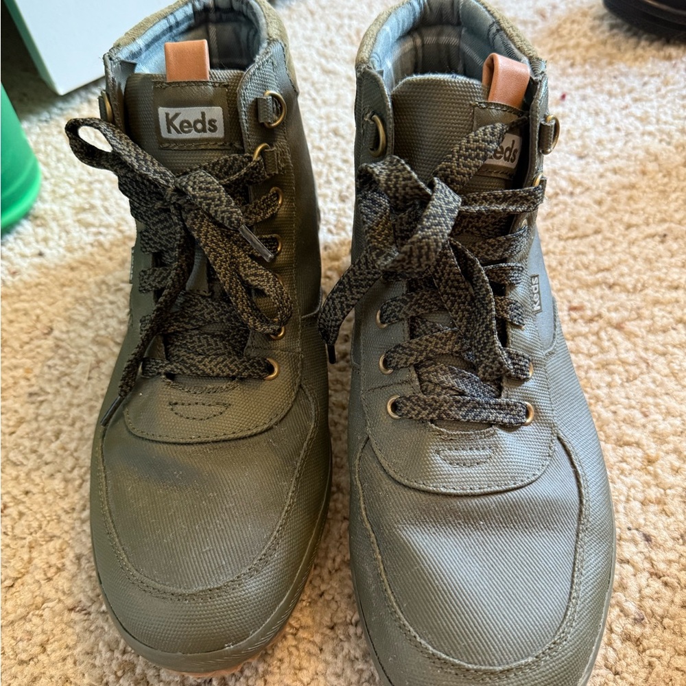 Keds Green Ankle Booties with Durable Design